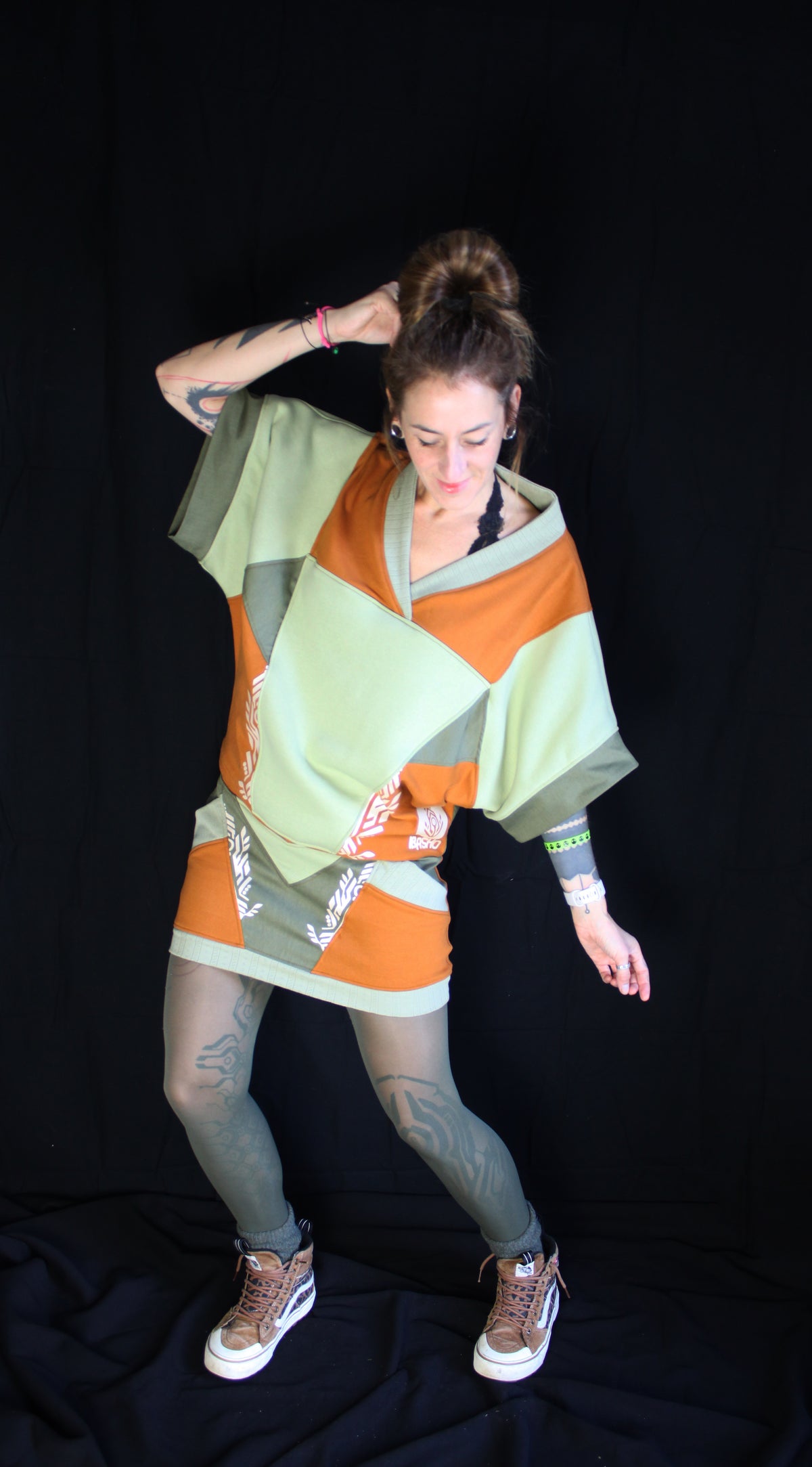IBASHO 🖤💙🧡💚 A26 Haut/Tunique Kimono TM petit L