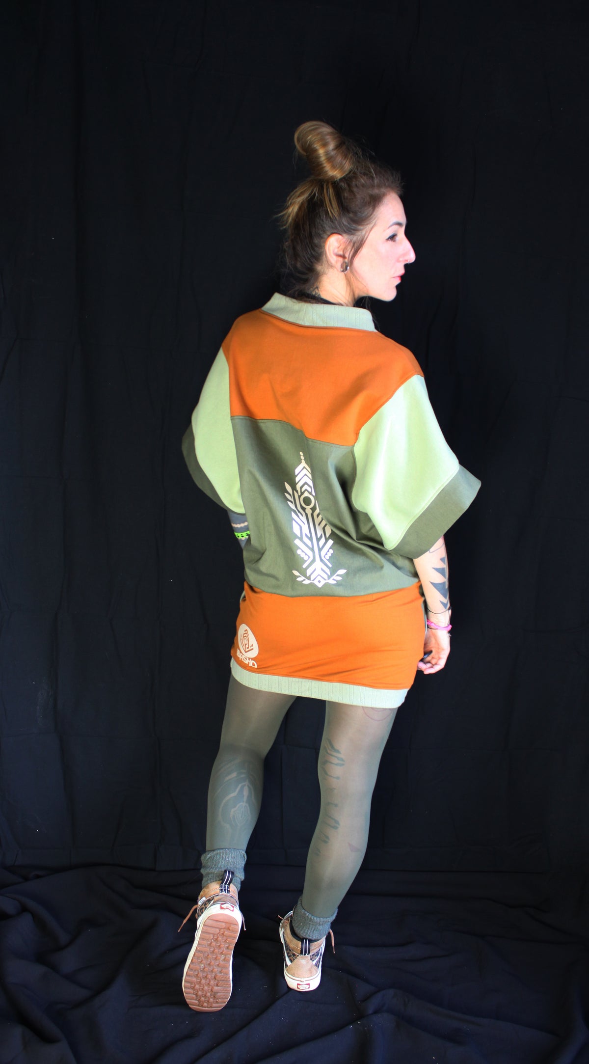 IBASHO 🖤💙🧡💚 A26 Haut/Tunique Kimono TM petit L