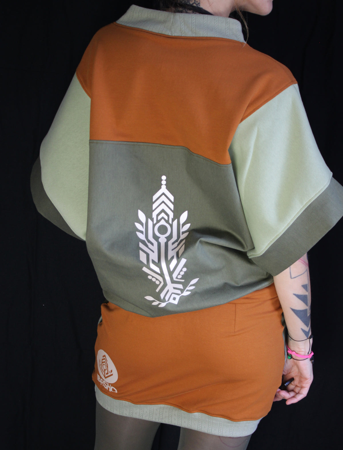 IBASHO 🖤💙🧡💚 A26 Haut/Tunique Kimono TM petit L