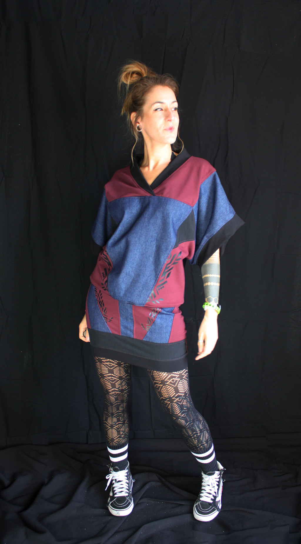 IBASHO 🖤💙🧡💚 A26 Haut/Tunique Kimono TM