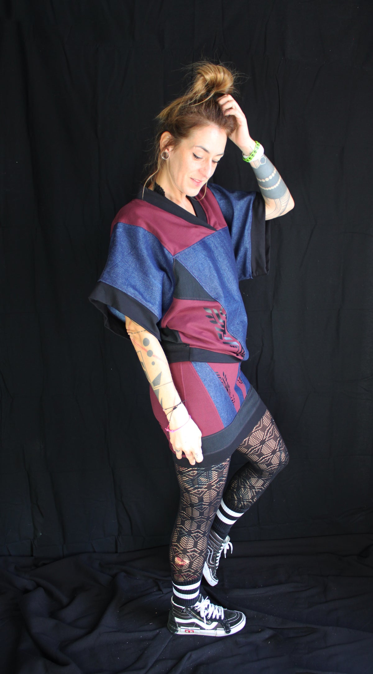 IBASHO 🖤💙🧡💚 A26 Haut/Tunique Kimono TM