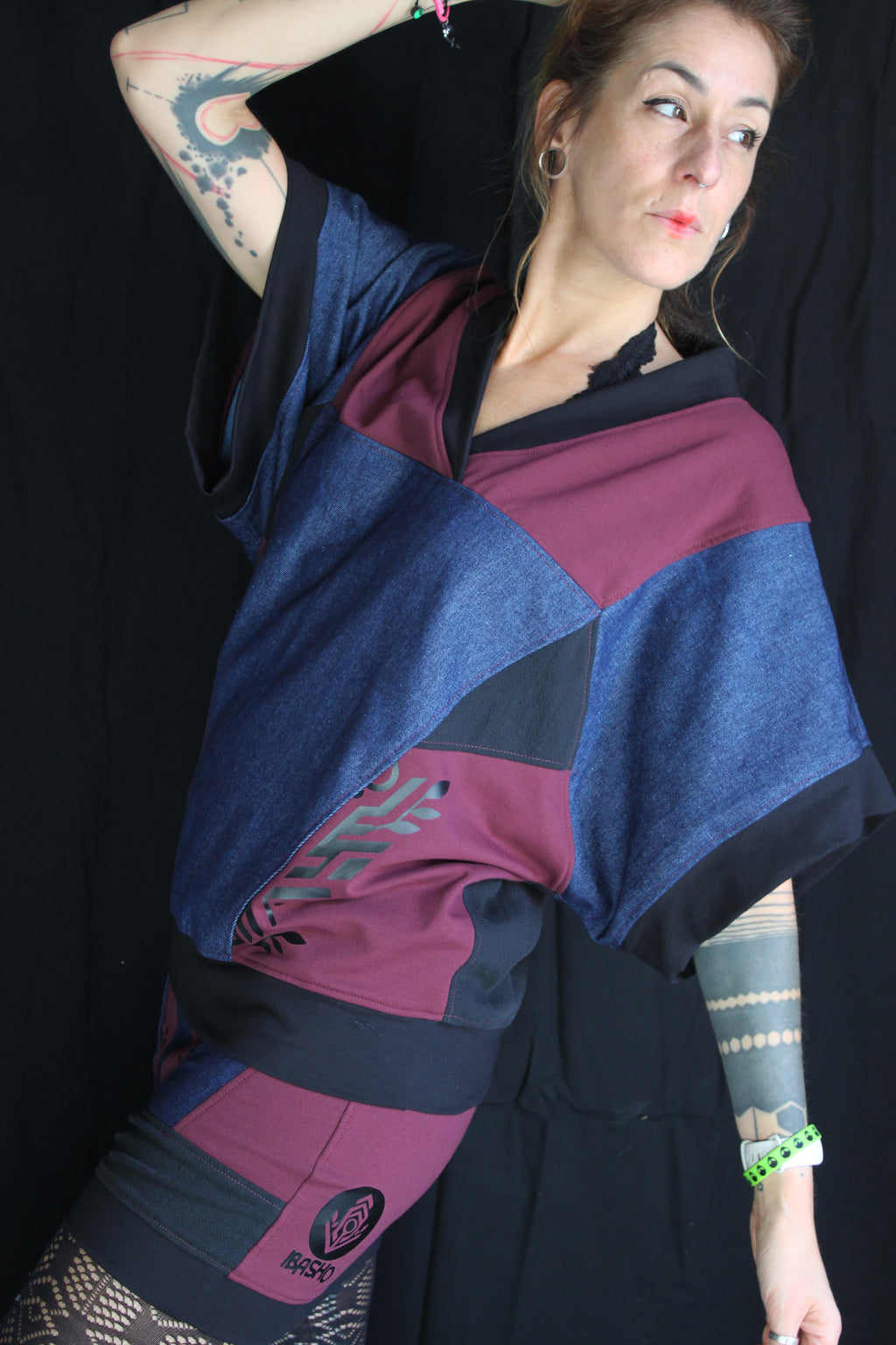 IBASHO 🖤💙🧡💚 A26 Haut/Tunique Kimono TM