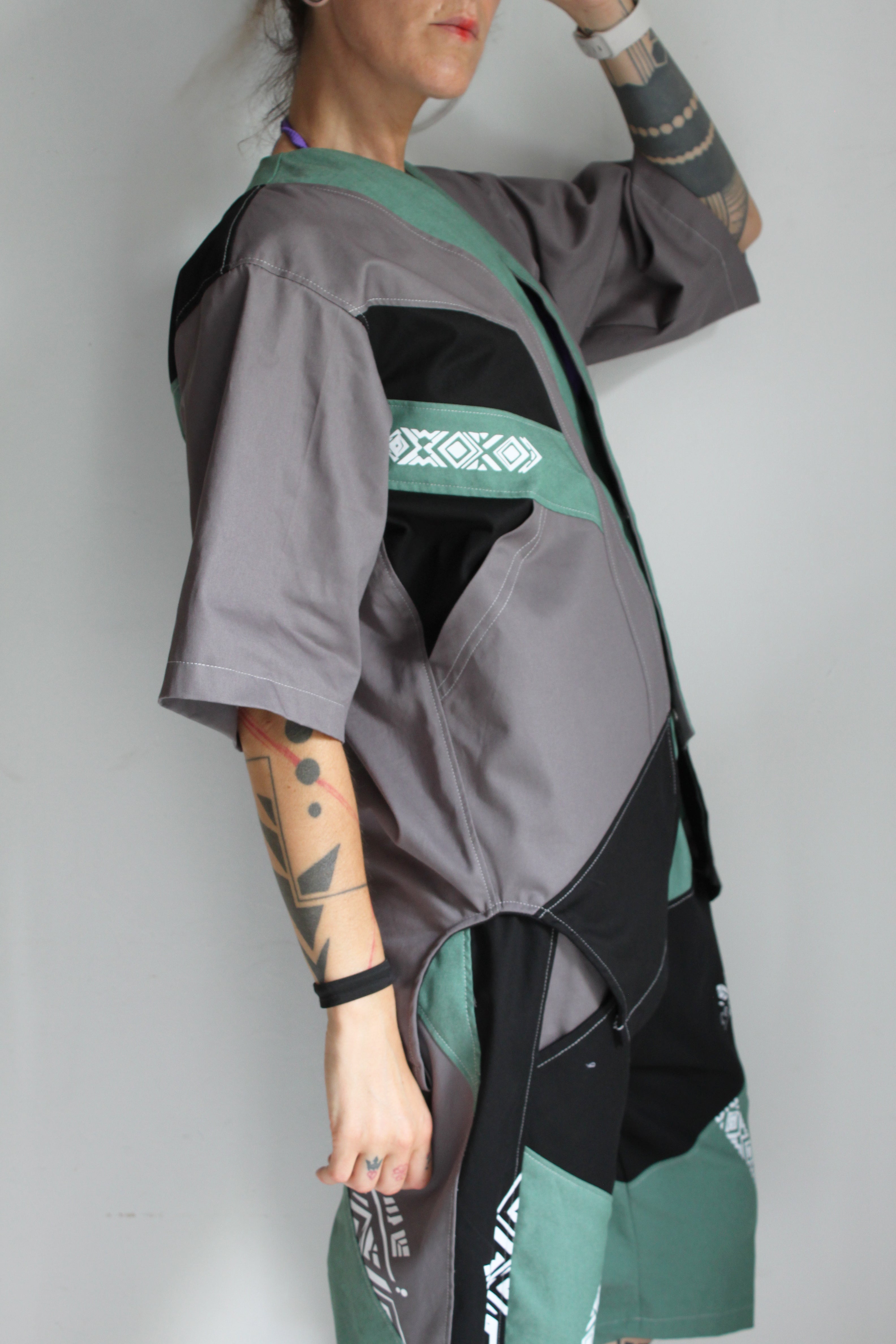 💜🩶OUIDAH💚🖤 Capsule E26 Chemise "Baseball" TM/L