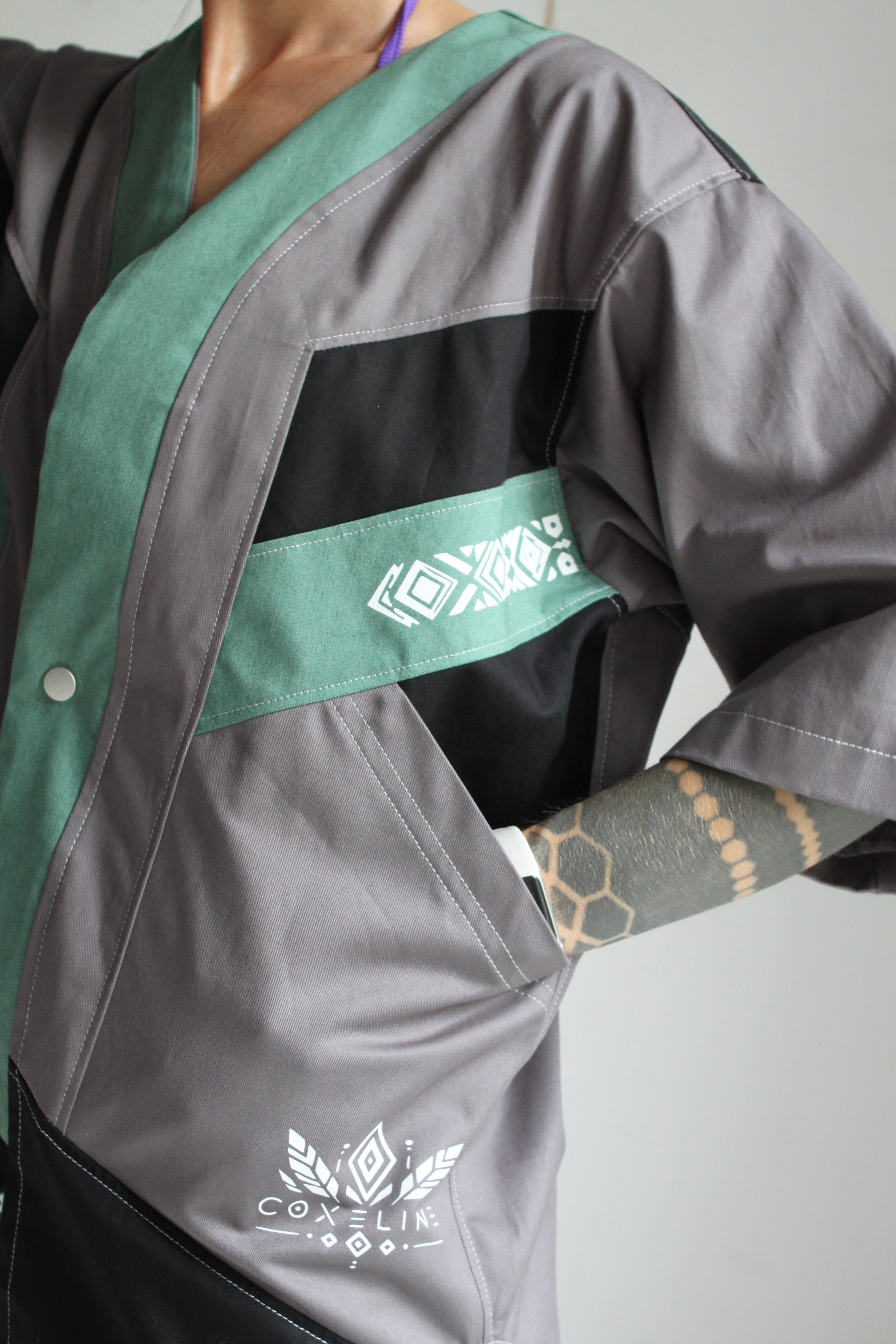 💜🩶OUIDAH💚🖤 Capsule E26 Chemise "Baseball" TM/L