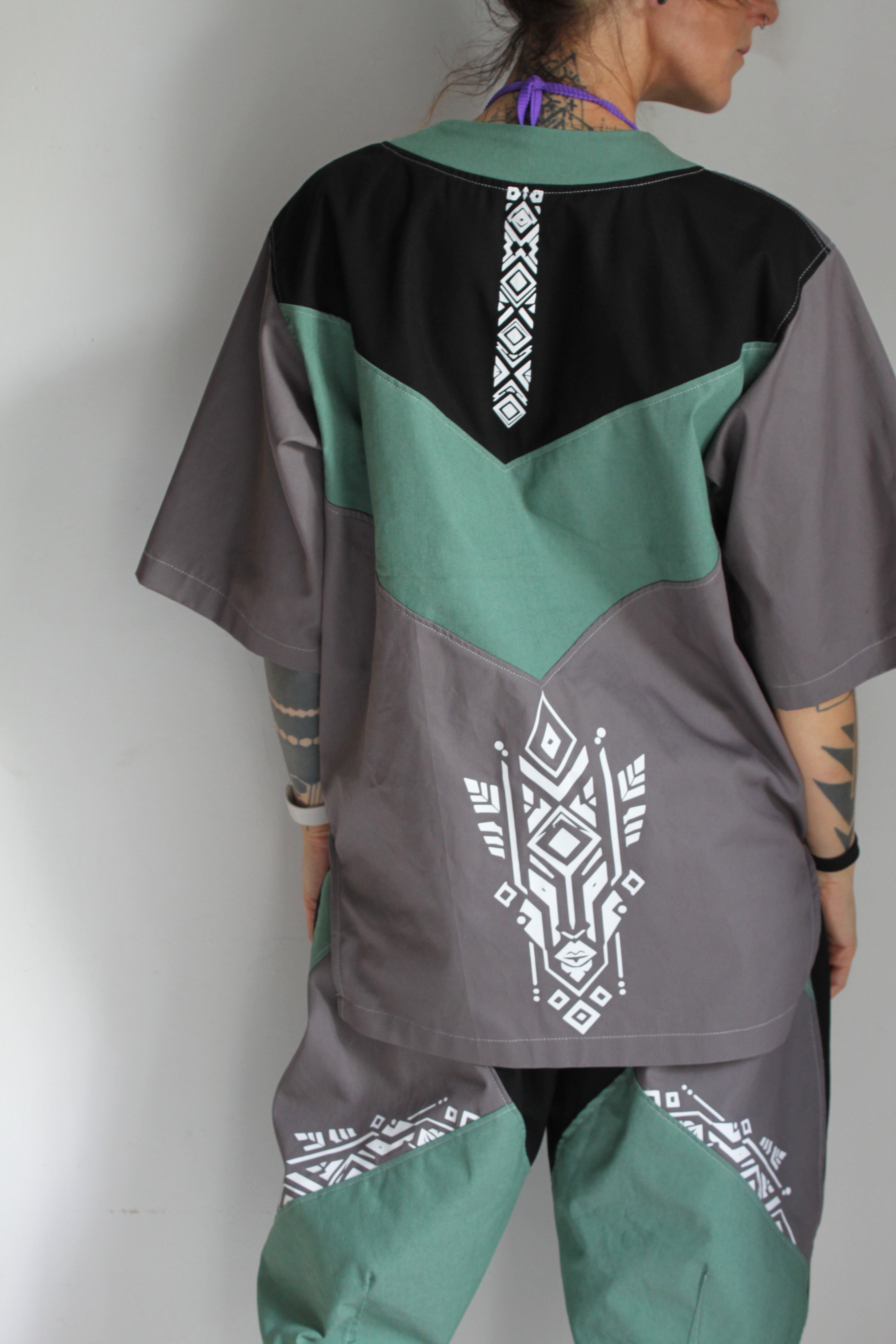 💜🩶OUIDAH💚🖤 Capsule E26 Chemise "Baseball" TM/L