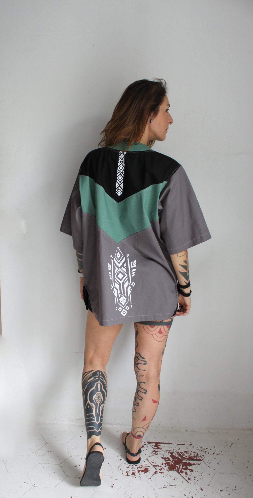 💜🩶OUIDAH💚🖤 Capsule E26 Chemise "Baseball" TM/L