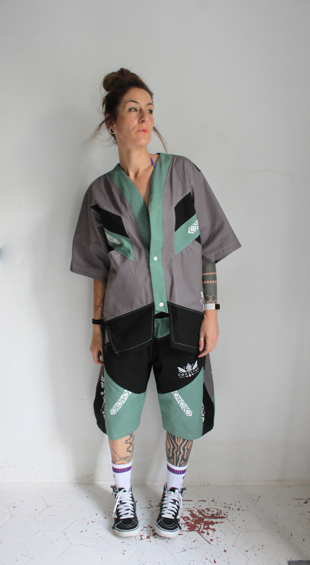 💜🩶OUIDAH💚🖤 Capsule E26 Chemise "Baseball" TM/L