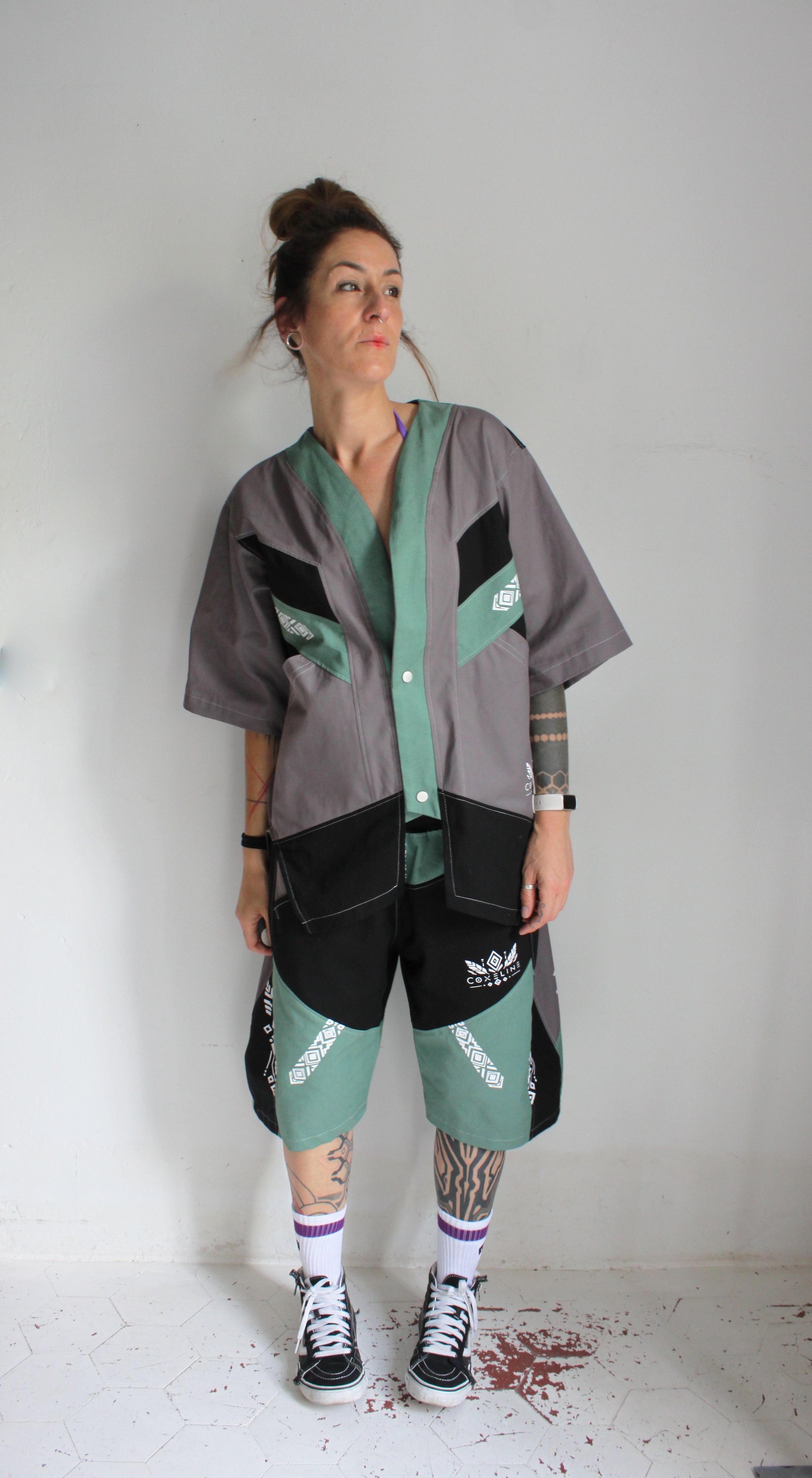 💜🩶OUIDAH💚🖤 Capsule E26 Chemise "Baseball" TM/L