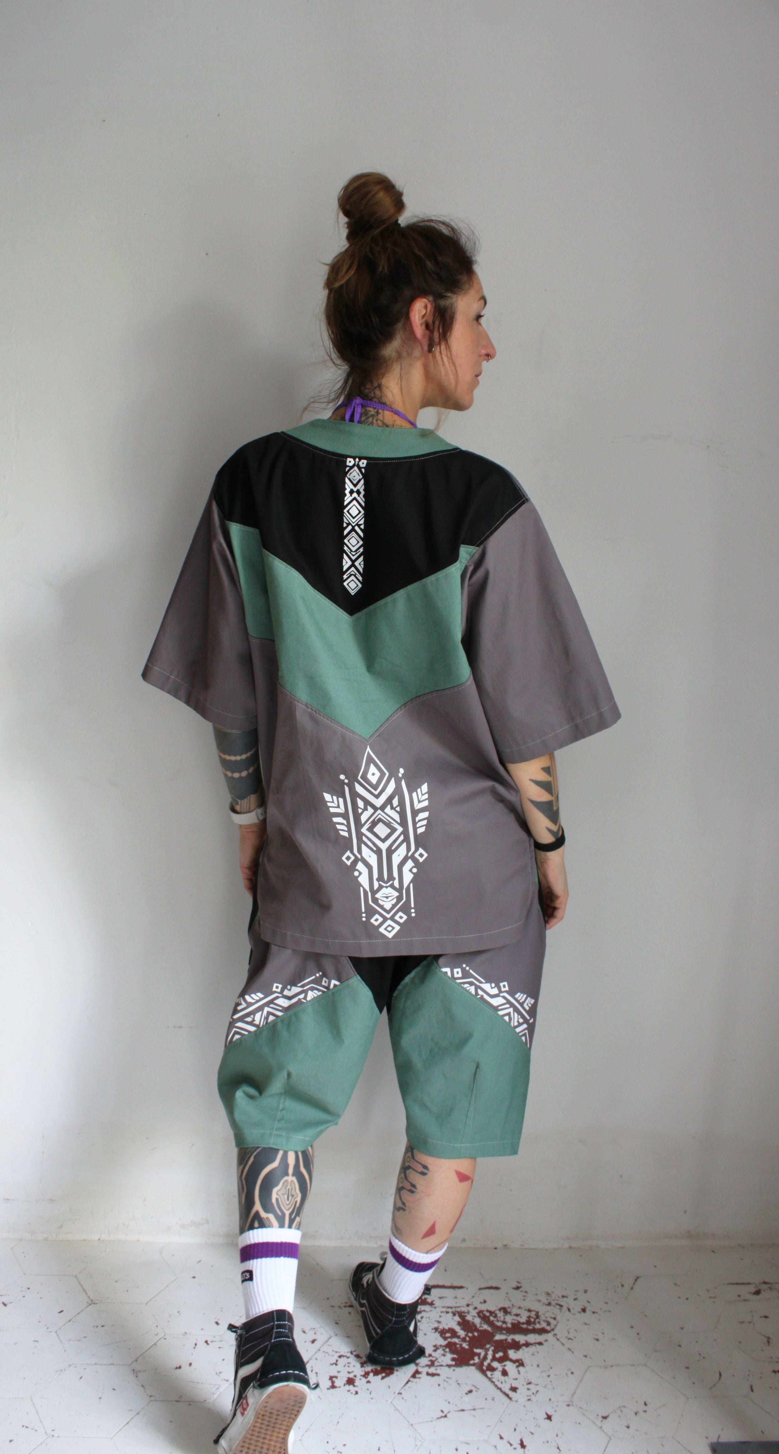 💜🩶OUIDAH💚🖤 Capsule E26 Chemise "Baseball" TM/L