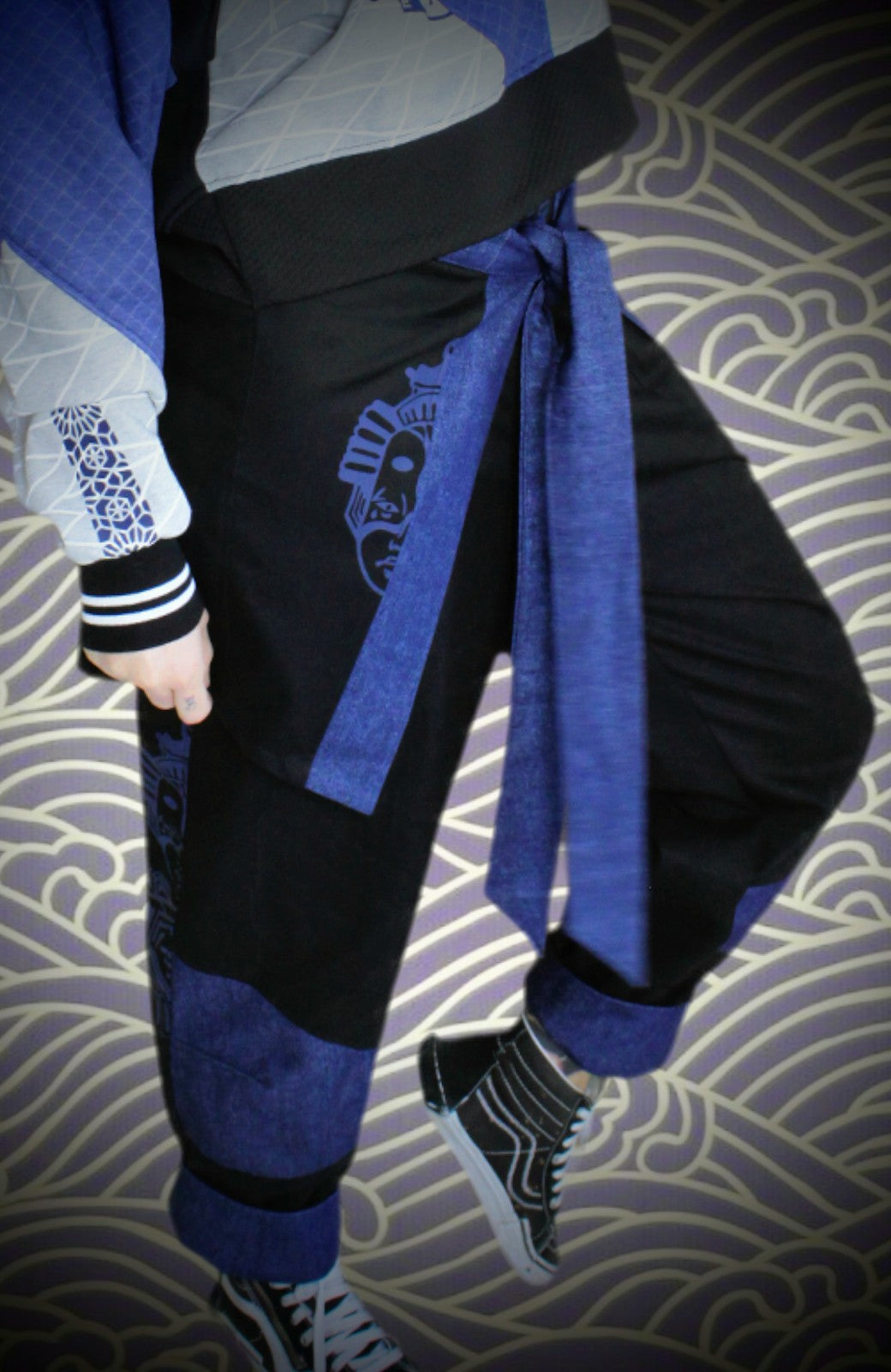 KijiBato Blue P26 Baggy Jap 4.1 "Naha" (Ōkini P26) + Tablier TM petit L