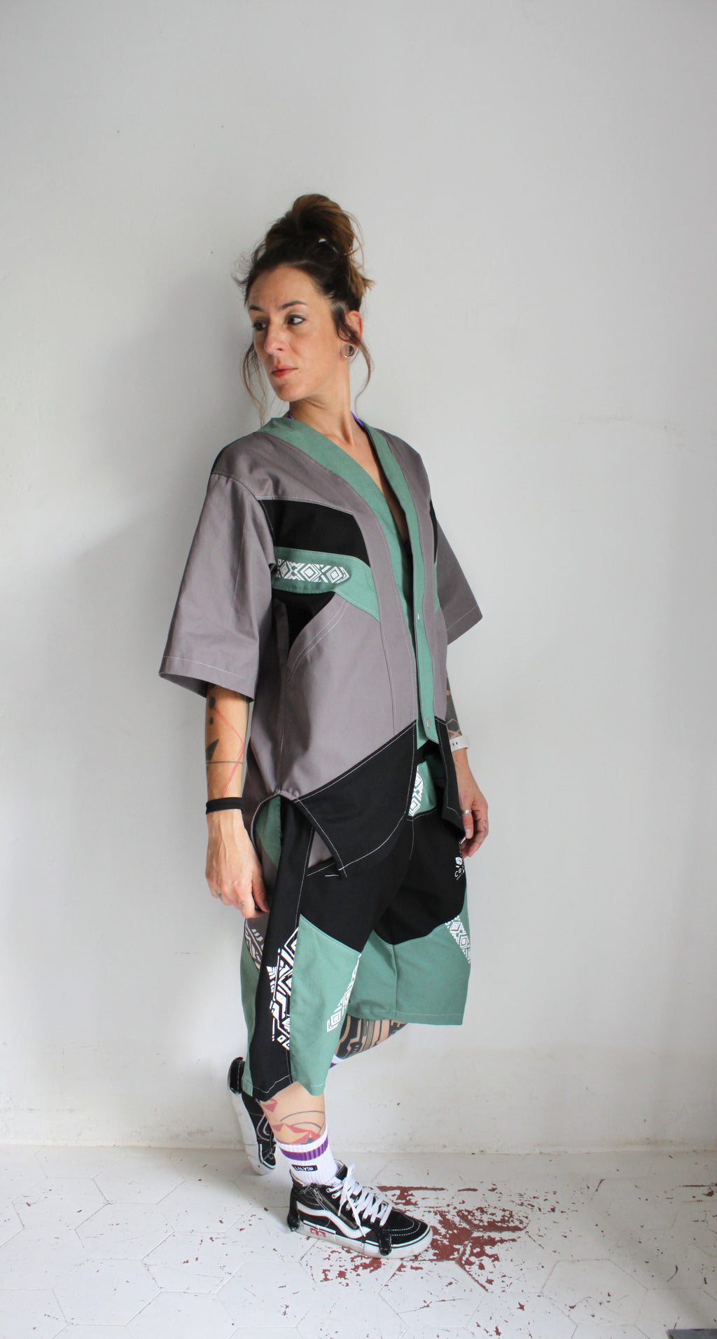💜🩶OUIDAH💚🖤 Capsule E26 Chemise "Baseball" TM/L