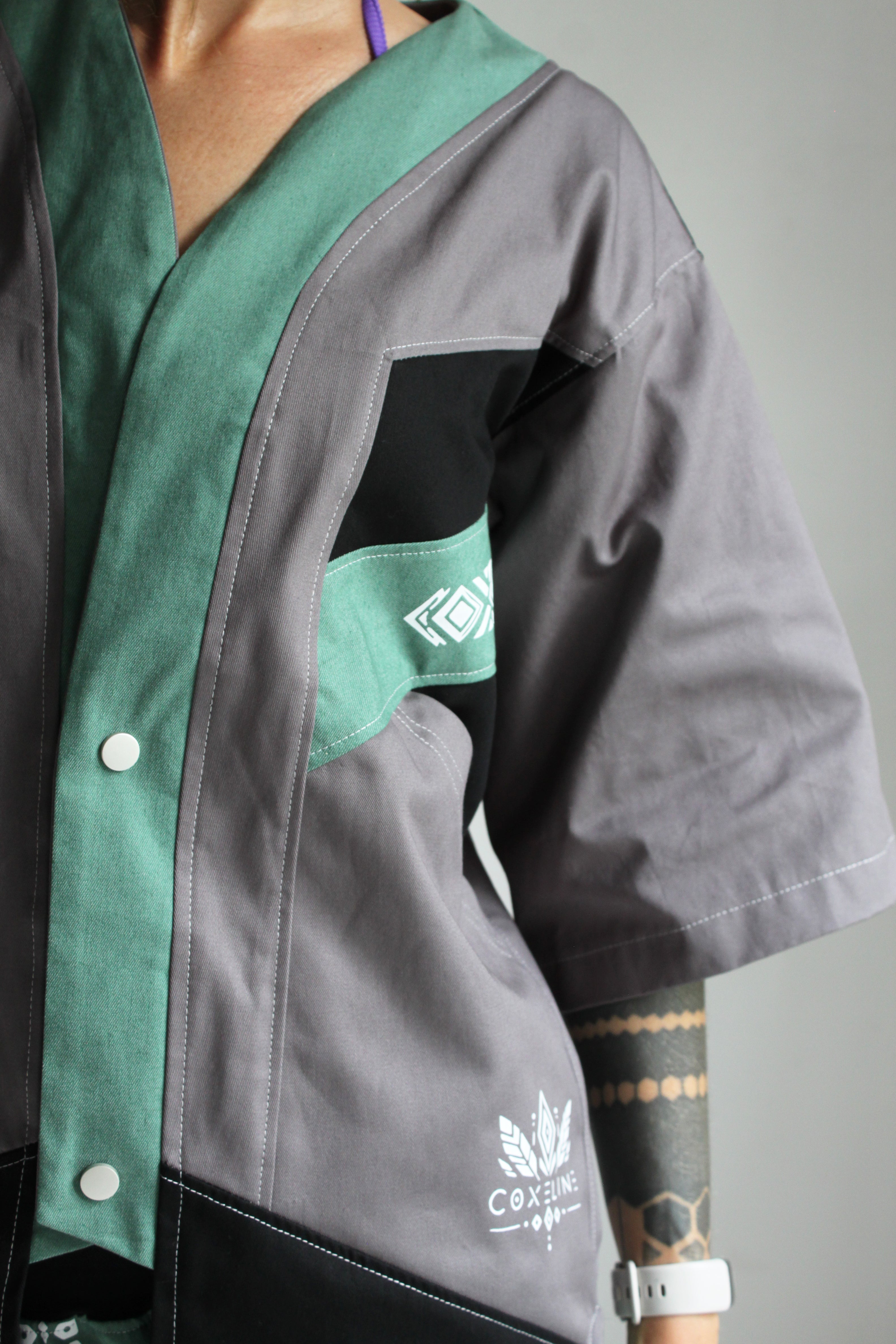 💜🩶OUIDAH💚🖤 Capsule E26 Chemise "Baseball" TM/L