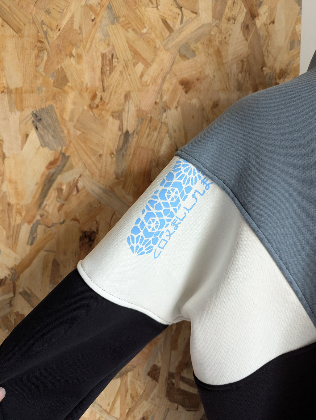 KijiBato Blue P26 Robe-Sweat Col Croisé TL