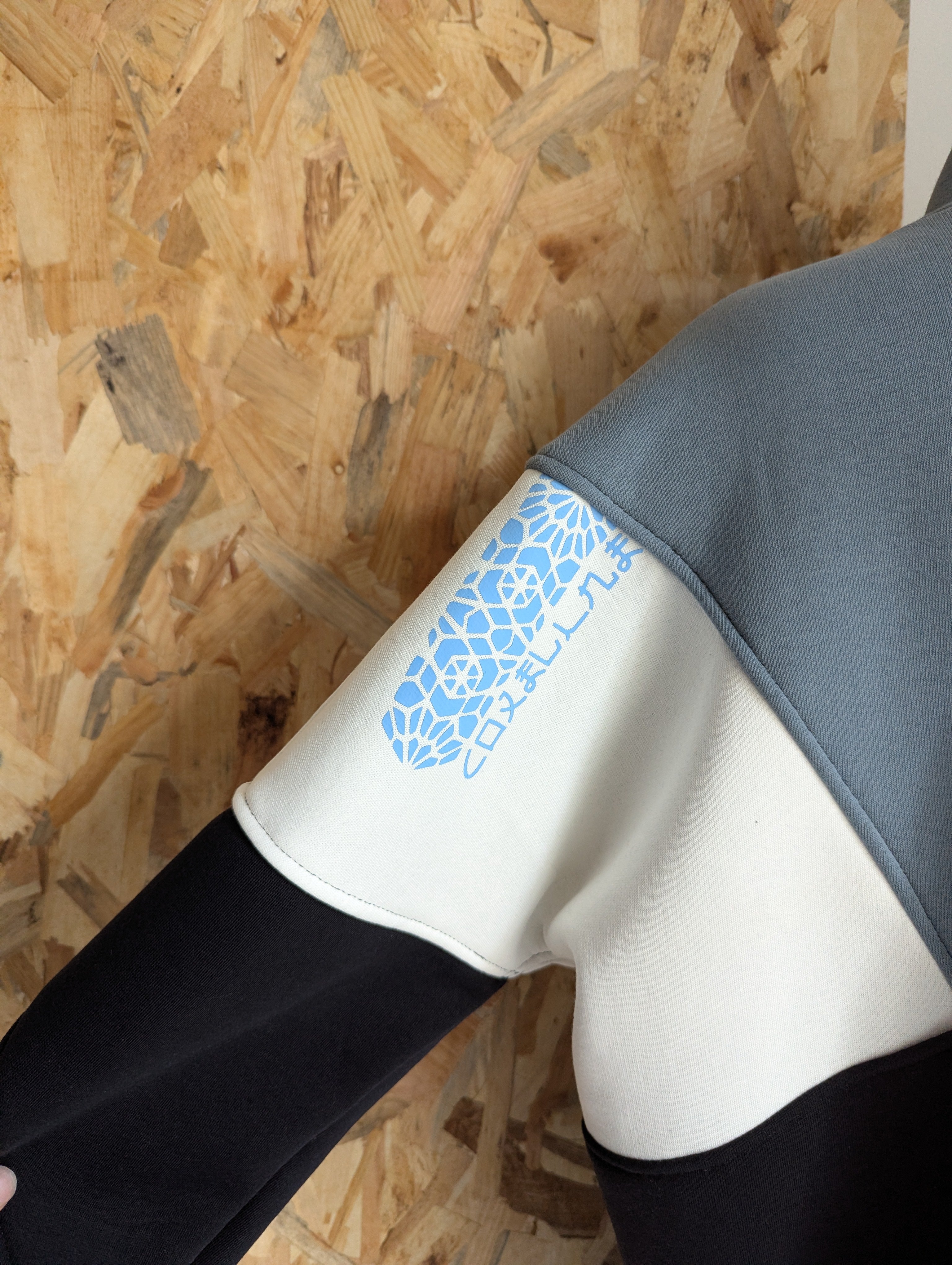 KijiBato Blue P26 Robe-Sweat Col Croisé TL