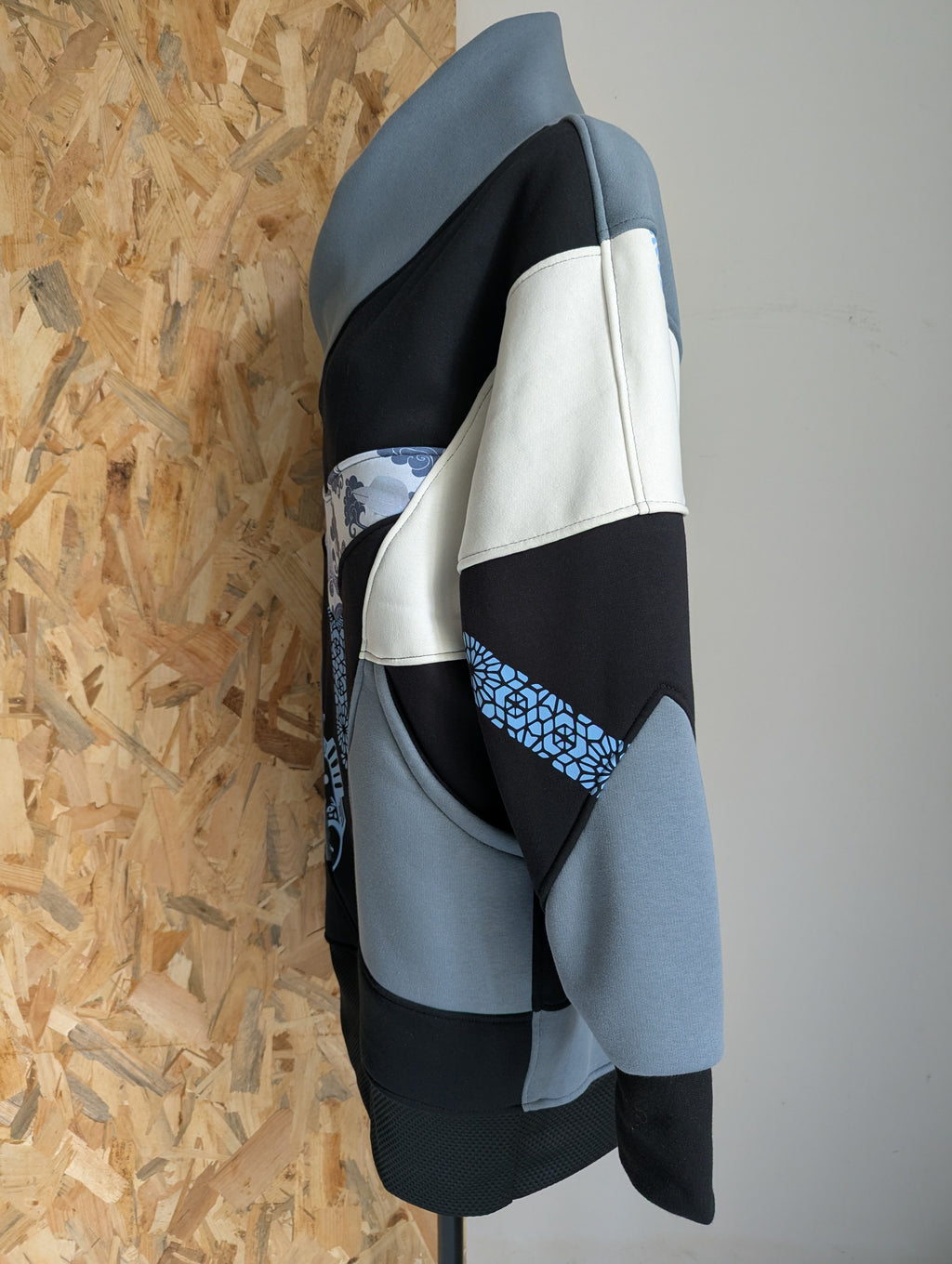 KijiBato Blue P26 Robe-Sweat Col Croisé TL