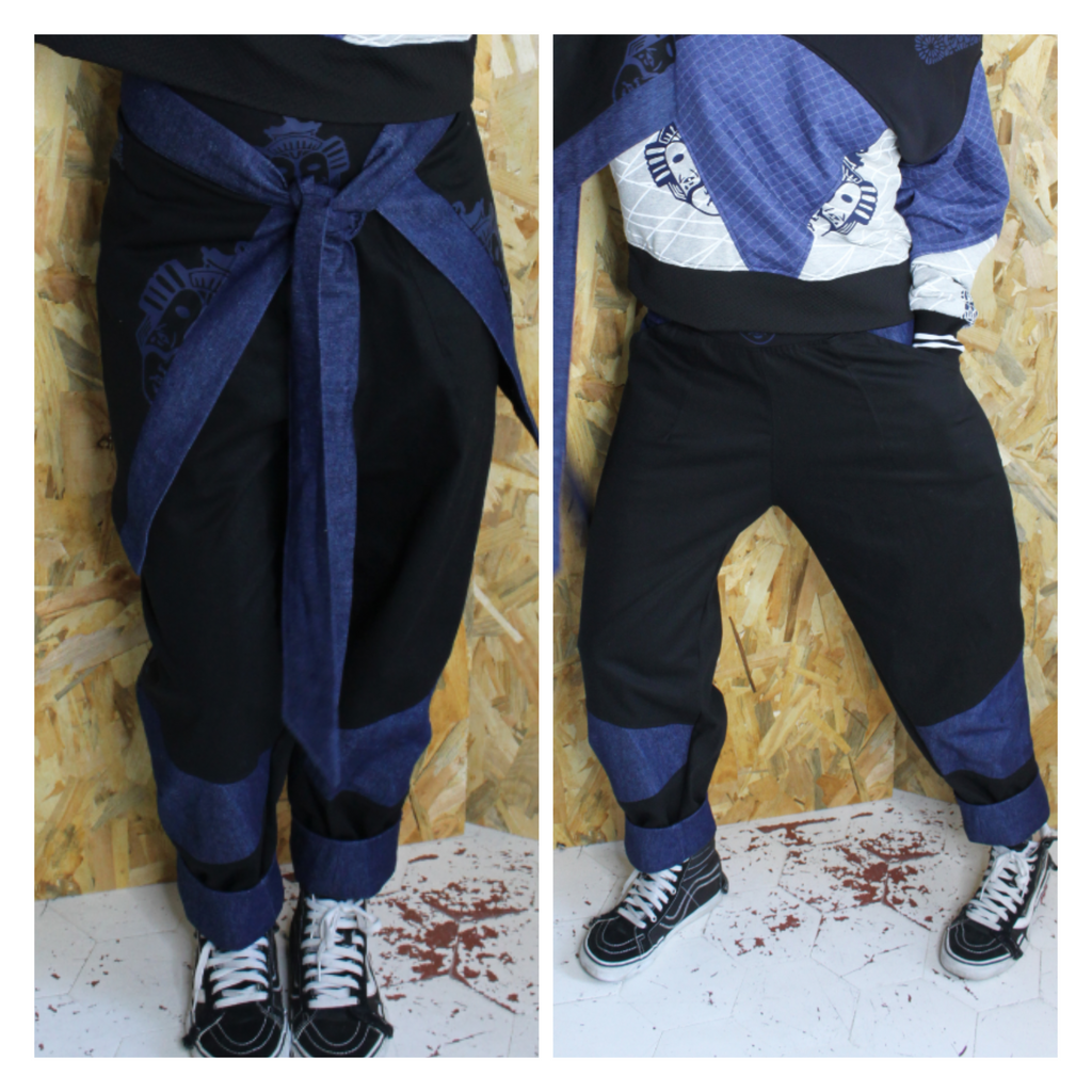 KijiBato Blue P26 Baggy Jap 4.1 "Naha" (Ōkini P26) + Tablier TM petit L