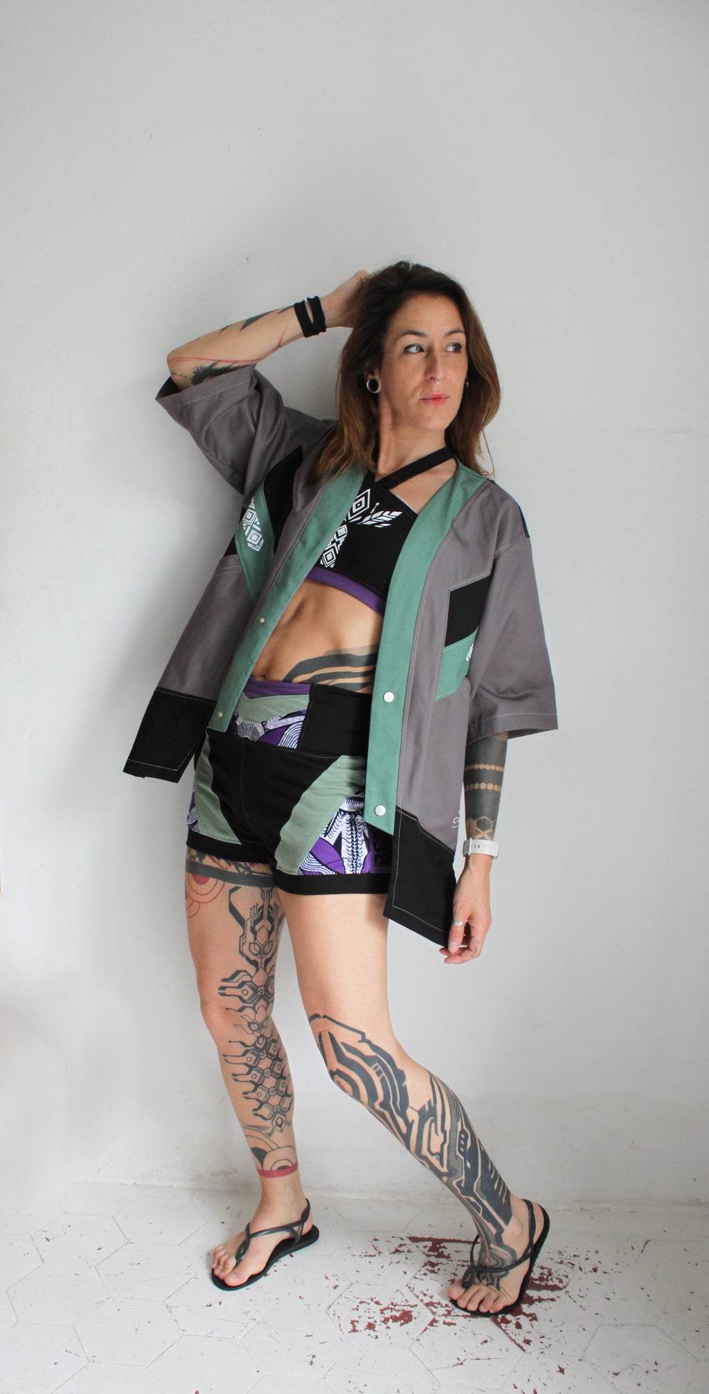 💜🩶OUIDAH💚🖤 Capsule E26 Chemise "Baseball" TM/L